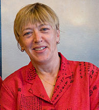 Jody Williams at a Hudson Union Society event in May 2010.   Credit: Justin Hoch photographing for Hudson Union Society